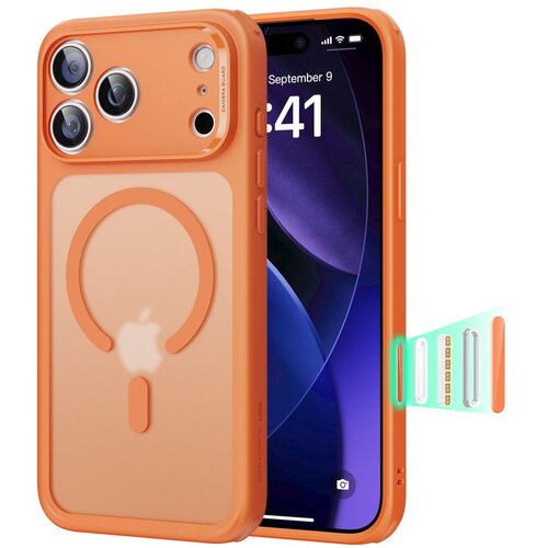Spigen ESR CLASSIC HYBRID MAGSAFE ZA IPHONE 17 PRO MAX MATIRANA ORANŽNA OKR, (5000260098) Cene