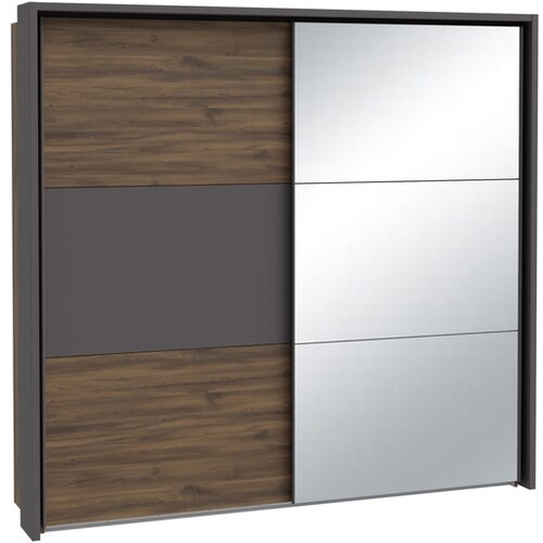 Gent garderobna omara Pembury dark oak+grey DLCS92314-M777, temni hrast + siva Slike