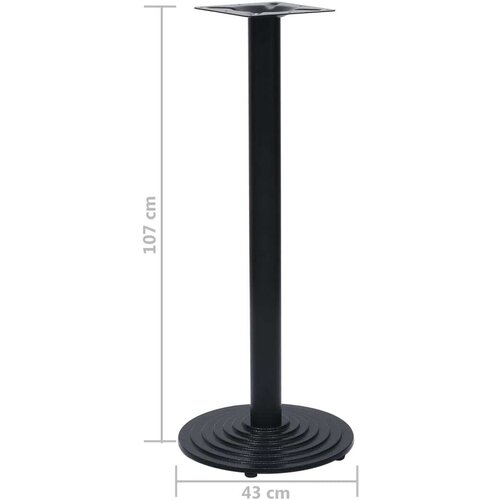 vidaXL noga za bistro mizo črna &Oslash;43x107 cm lito železo Cene