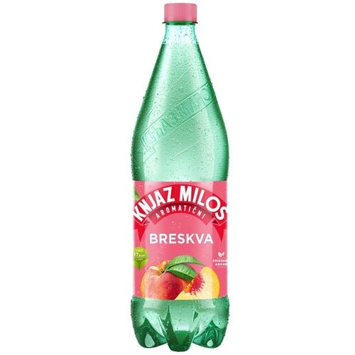 Knjaz Milo&amp;scaron; Gazirana voda KNJAZ MILO&amp;Scaron; breskva 1,25l Slike