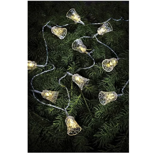 Markslöjd Prozorna svetlobna veriga LED Markslöjd Bell, 10 luči, dolžina 210 cm