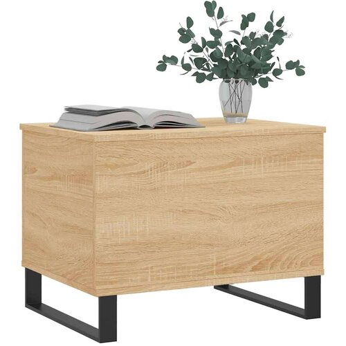 VidaXL Stolić za kavu boja hrasta 60 x 44 5 x 45 cm konstruirano drvo Slike