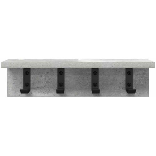  Vje&amp;scaron;alica za kapute na zidu Betonski sivi 40 x 10,5 x 10,5 cm Slike