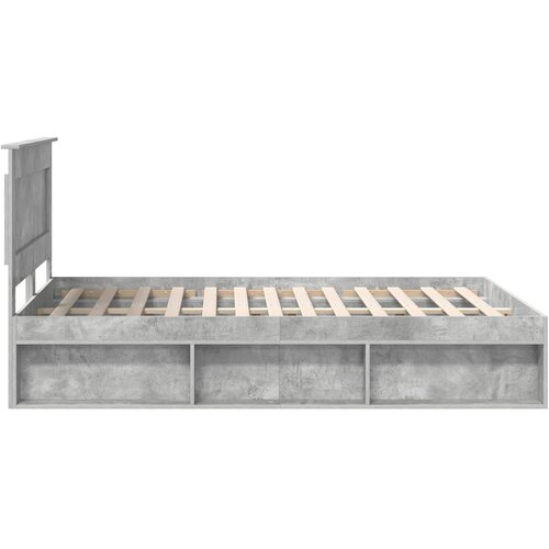  Krevetna konstrukcija s ladicama Betonska siva 150 x 200 cm Slike