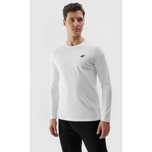 4f Men's Plain Long Sleeves T-Shirt - White Slike