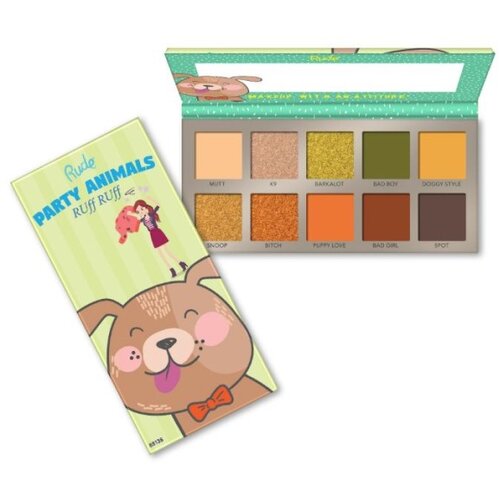 Rude Cosmetics set od 4 palete od 10 boja party animal Slike