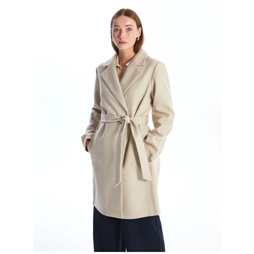 LC Waikiki Jacket Collar Women's Cashmere Coat