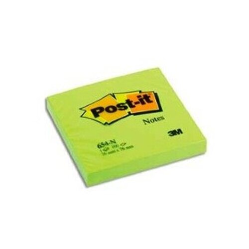 3m Blok samolepilnih lističev 654-N, 76 x 76 mm, zelen Cene