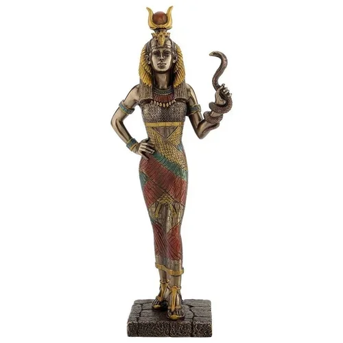Signes Grimalt Kipci in figurice Egipčanska Boginja Hathor Pozlačena