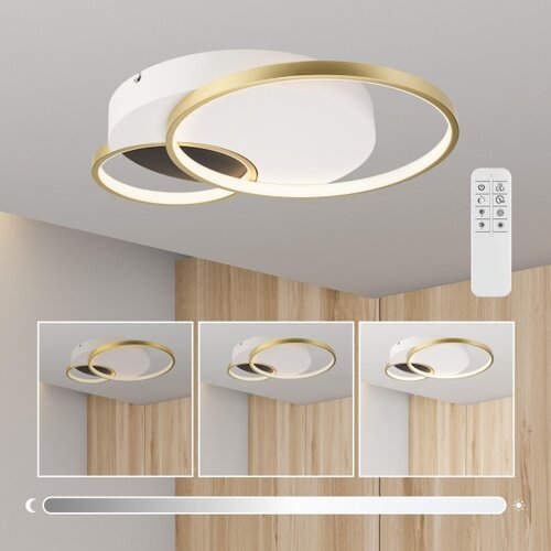  Prigu&amp;scaron;iva stropna lampa BENITO LED/31W/230V 3000-6500K bela/zlatna Slike