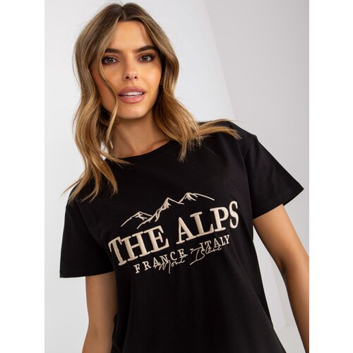 FANCY T-shirt-FA-TS-7720.43P-black-beige Cijene