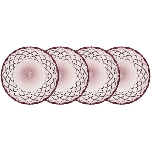  Krožnik Sorrento 16 cm, 4 kosi - Roza Cene