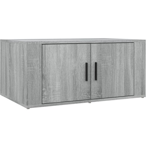 Maison Chic Klubska mizica - kavna mizica - Nizka mizica siva sonoma 80x50x36 cm inženirski les, (21752572) Slike