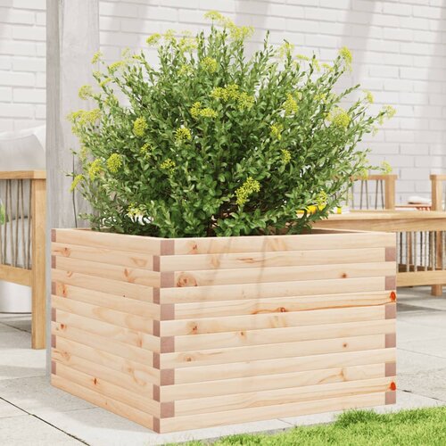 VidaXL Vrtna sadilica 70x70x45,5 cm od masivne borovine Slike