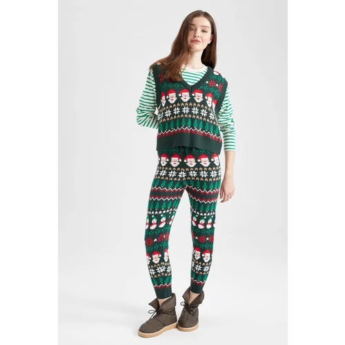 Defacto Christmas Themed Jogger Pants