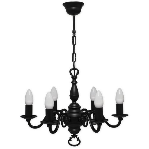 Brilagi Luster na lancu IMPERO 6xE14/60W/230V crne boje Slike