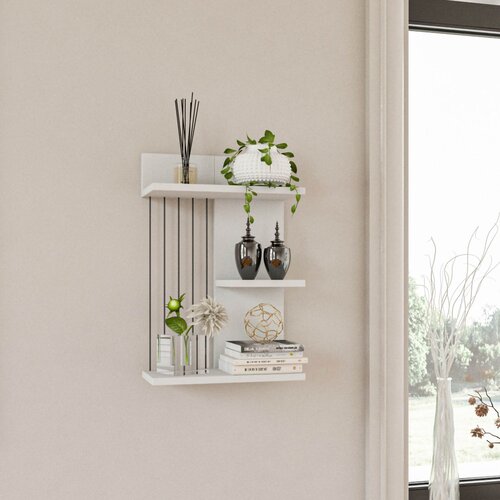 Hanah home kinik - white white wall shelf Cene