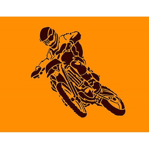 Šablona KSKSL motocikl 5-delna 105k100 cm Slike