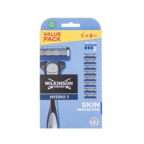 Wilkinson Sword Hydro 3 darilni set brivnik 1 kos + nadomestne britvice 8 kos Slike