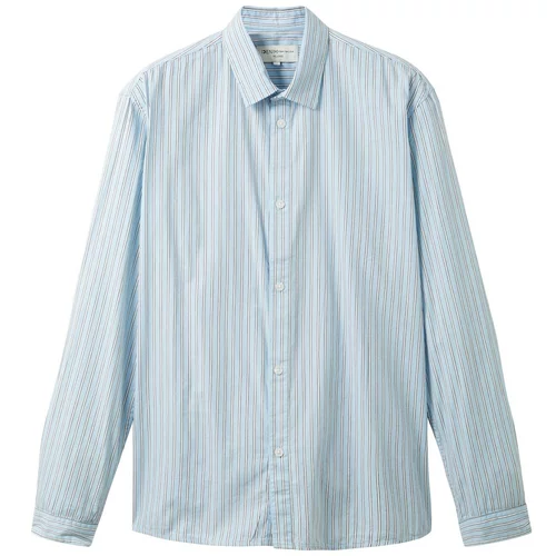 Tom Tailor Košulja mornarsko plava / svijetloplava / bijela
