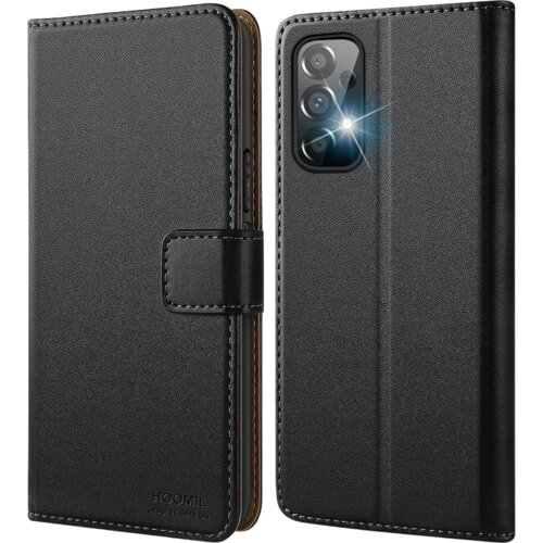 NIKCORP Preklopni etui za Samsung Galaxy A72, usnjena denarnica s prostorom za kartice, funkcijo stojala in magnetom, črne barve, (5000139035) Cene
