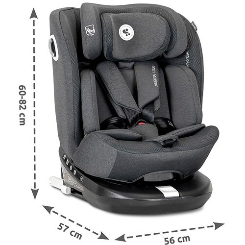 Lorelli AURIGA autosjedalica i-Size Isofix 360 40-150 cm, Black Slike