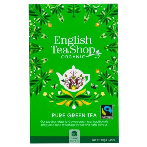 English Tea Shop Bio zeleni čaj - 20 Čajnih vrečk Slike