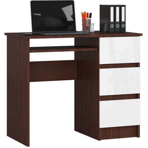 AKORD PISALNA MIZA A-6 CLP WENGE - BELO DESNO STRAN, (21702654) Cene