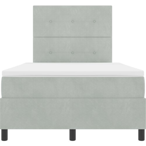 Box Spring Krevet s Madracem Svjetlosiva Mala Dvostruka Bar&amp;scaron;un Slike
