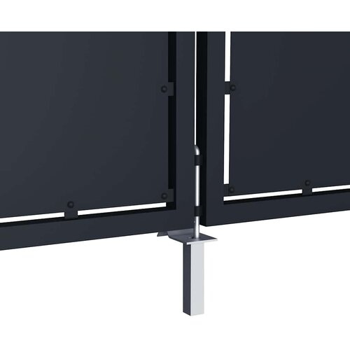  Vrtna vrata Čelik 300x200 cm Antracit Slike