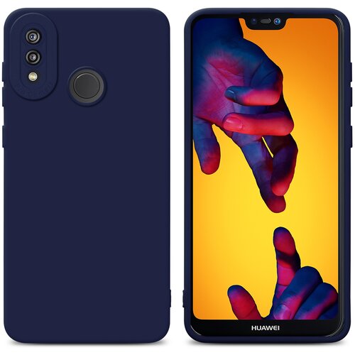  case, združljiv s huawei v tekoči temno modri barvi - zaščitni pokrov iz fleksibilnega silikona tpu, (20604089) Cene