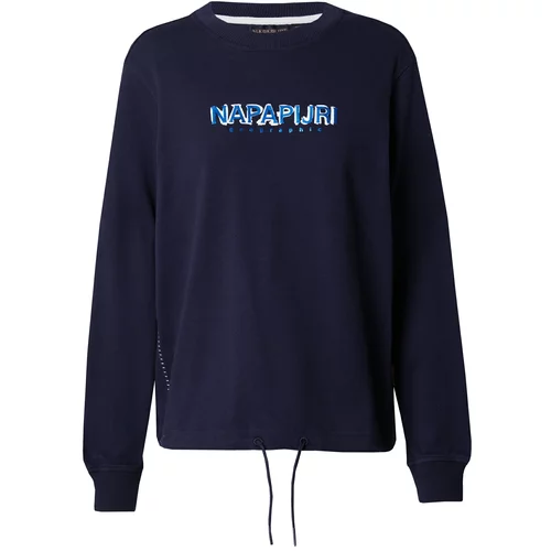 Napapijri Sweater majica 'KREIS' mornarsko plava / tamno plava / bijela