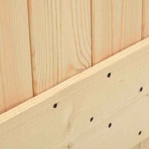 vidaXL Drsna vrata s kompletom vodil 70x210 cm trdna borovina Cene