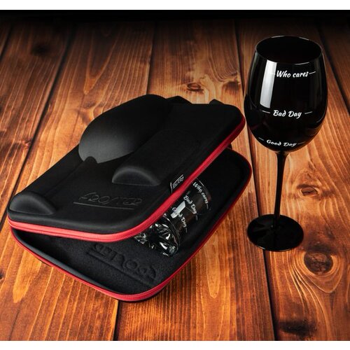  Futrola s ča&amp;scaron;om za viski i za vino diVinto Who Cares Black Slike