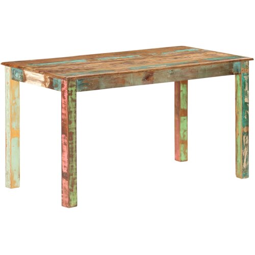  Blagovaonski stol od masivnog obnovljenog drva 140 x 70 x 76 cm Slike