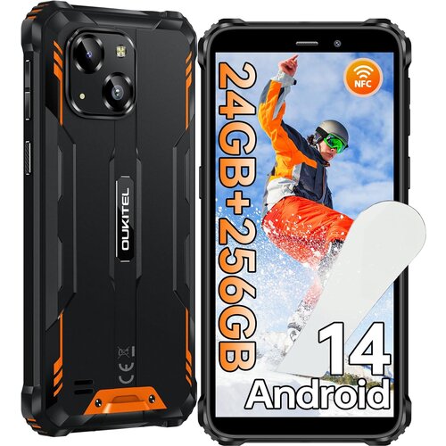 Oukitel WP32 Pro 24/256GB, oranžna pametni robustni telefon Android 14, 6300mAh, (21604857) Cene