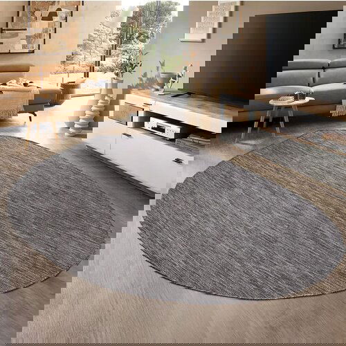 Conceptum Hypnose tepih tema 9035, ovalni, 120x180 cm, sivi Cene