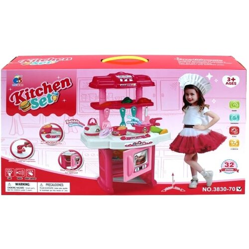  Dječiji set kuhinja 069027, Roze-bijeli Slike