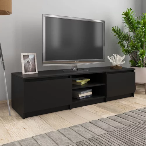 vidaXL TV omarica črna 140x40x35,5 cm iverna plošča