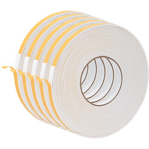  Samoljepljiva pjenasta traka 5 pcs Bijela 10mm x 10m CR pjena Slike