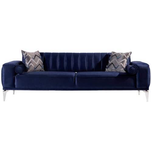 Livetastic 3-SED, temno modra tekstil Cene