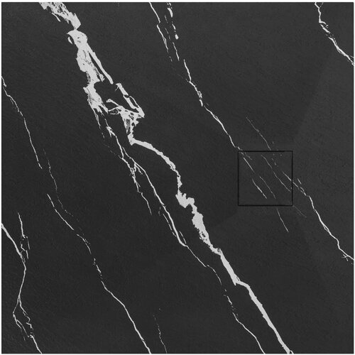 Rea Tuš pladenj Magnum CARRARA BLACK 90x90 Cene