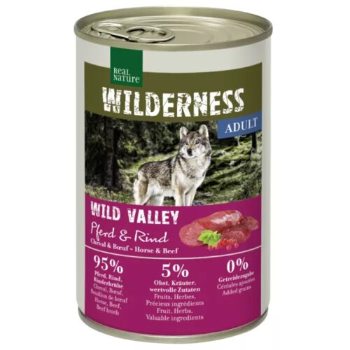 Real Nature Wilderness Adult Wild Valley konj in govedina 400g konzerva Cene