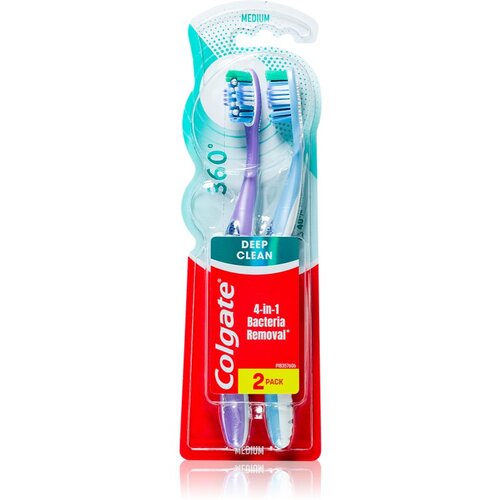 Colgate 360° deep clean četkica za zube medium 1+1 gratis Cene