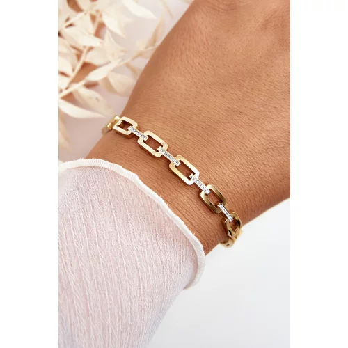 Kesi Women's bracelet decorated with gold cubic zirconia