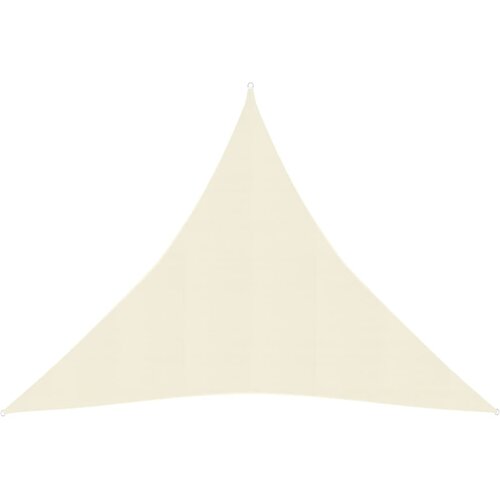 vidaXL Senčno jadro 160 g/m² krem 4,5x4,5x4,5 m HDPE Cene
