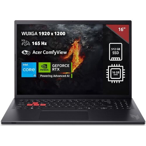 Acer Laptop Nitro Lite 16 /16" WUXGA IPS-165HZ/intel core I5-13420H/16 GB DDR5/512 GB PCIE SSD/NVIDIA RTX 3050 6GB/Windows 11 home Cene
