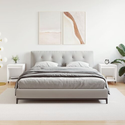 VidaXL Noćni ormarići 2 kom bijeli 40 x 35 x 50 cm konstruirano drvo Slike
