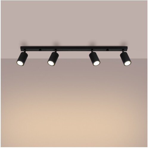 Nice Lamps Črna stropna svetilka 6,5x81 cm Gleam &amp;ndash; Slike