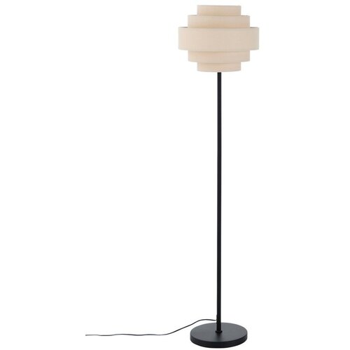 Ellos Home Mat črna/bež tekstilna stoječa svetilka (vi&amp;scaron;ina 145 cm) Miguel &amp;ndash; Slike
